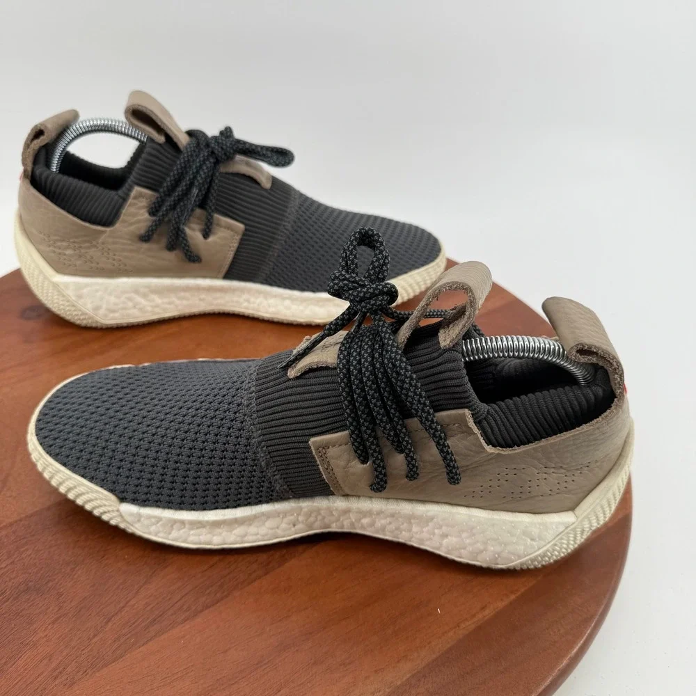Adidas Harden Vol. 2 LS Grey/Black/Tan/White B28170 Knit Leather Men's Size 9